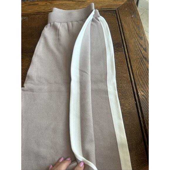 ZESICA Women's 2 Piece Fall Outfit Long Sleeve V Neck Knit Sweater Top & pants - Picture 11 of 13